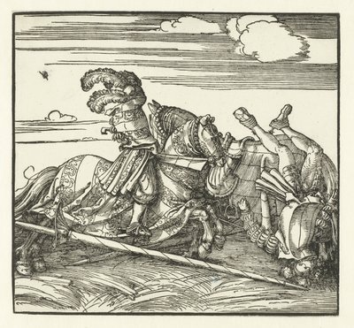 To ryttere kæmper på hesteryg af Albrecht Dürer or Duerer