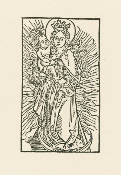Jomfru Maria i solen af Albrecht Dürer or Duerer