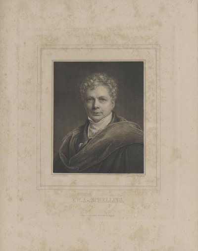 Friedrich Wilhelm Joseph Schelling 1775-1854 , ca. 1840. af Albrecht Fürchtegott Schultheiss