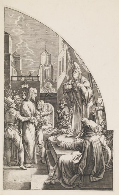 Kristus før Caiaphas af Albrecht von Horn