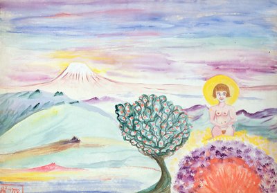 Uden titel, ca. 1920 (akvarel på papir) af Aleister Crowley