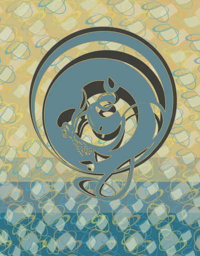 Den elegante blå drage af Alejandra Winkhaus