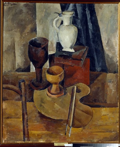 Stilleben med palet af Aleksandr Aleksandrovich Osmerkin
