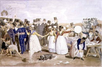 En oktoberferie i Rom nær Ponte Milvio af Aleksandr Andreevich Ivanov