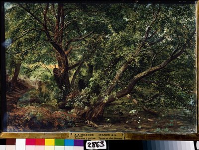 ""Flodens træer"" Maleri af Alexander Ivanov (1806-1858) 1837 Statens Russiske Museum, Sankt Petersborg af Aleksandr Andreevich Ivanov