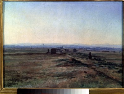 ""Udsigt over Via Appia (Appian Way) ved solnedgang"" Maleri af Alexander Ivanov (1806-1858) 1845 State Tretyakov Gallery, Moskva af Aleksandr Andreevich Ivanov