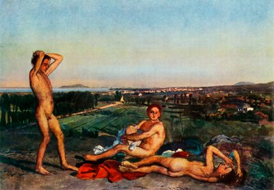 På stranden i Napoli-bugten, 1830