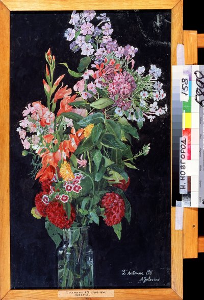 ""Buket blomster"" Maleri af Alexander Yakovlevich Golovin (Alexander Golovin) (1863-1930) 1911 Statens Kunstmuseum, Nizhny Novgorod af Aleksandr Jakovlevic Golovin