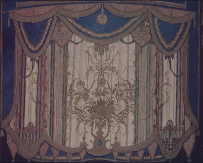 Design af gardin til teaterstykket Maskeraden af M. Lermontov, 1917 af Aleksandr Jakovlevic Golovin