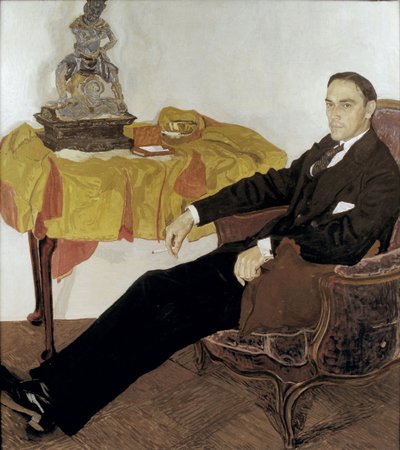 Portræt af Mikhail Ivanovich Tereshchenko 1886-1956, 1911-1914 af Aleksandr Jakovlevic Golovin