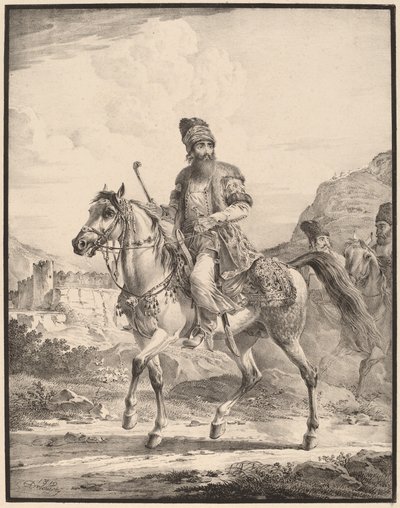 En perser til hest af Aleksandr Osipovich Orlovskii