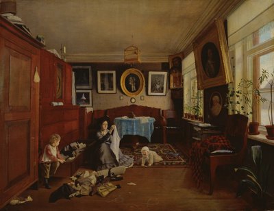 Interiør, 1879 af Aleksei Alekseevich Bobrov