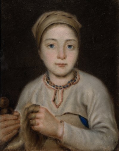 Anisya, 1822 af Aleksei Gavrilovich Venetsianov