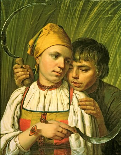 The Reapers (olie på lærred) af Aleksei Gavrilovich Venetsianov