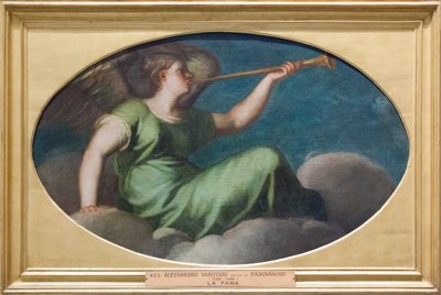 Fame (olie på lærred) af Alessandro (1588 1648) Varotari