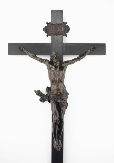 Krucifiks, ca. 1646 (bronze, pæretræ med ebonisering og farvning) af Alessandro Algardi