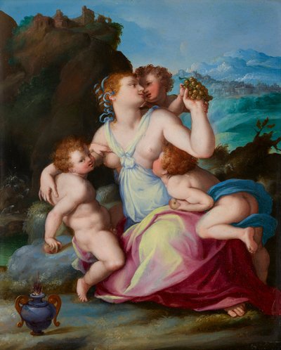 Velgørenhed af Alessandro Allori