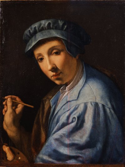 Italiensk:  Autoritratto Selvportræt af Alessandro Allori