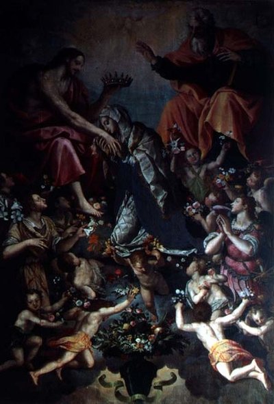 Jomfruens kroning af Alessandro Allori