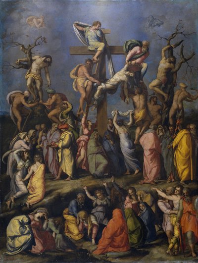 Nedstigningen fra korset, ca. 1560 af Alessandro Allori