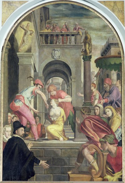 The Martyrium of St. Agatha, 1585 af Alessandro Allori