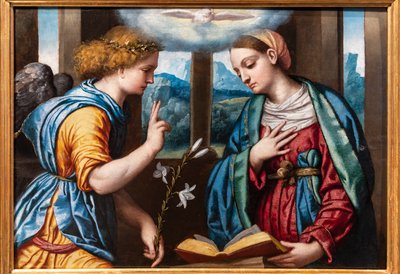 Bebudelse, ca. 1535-40 (olie på panel) af Alessandro Bonvicino Moretto