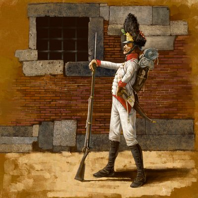 Østrigsk linjegrenadier, ca. 1809, 2024 af Alessandro Lonati