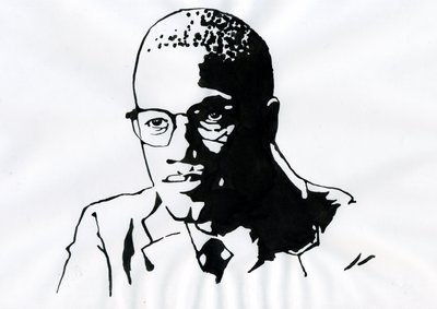 Malcolm X (1925-1965) Afroamerikansk aktivist af Alessandro Lonati