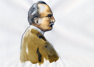 Max Planck, tysk fysiker (Portræt af den tyske fysiker Max Planck (1868-1947)) af Alessandro Lonati