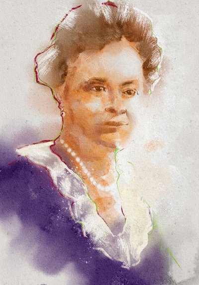 Portræt af farmakolog Gertrude. Elion, 2023 (illustration) af Alessandro Lonati