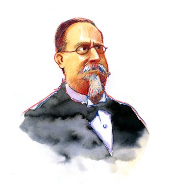 Portræt af Cesare Lombroso (1835-1909) grundlægger af den italienske skole for kriminologi (Portræt af Cesare Lombroso italiensk kriminolog og læge, grundlægger af den italienske skole for positivistisk kriminologi) af Alessandro Lonati