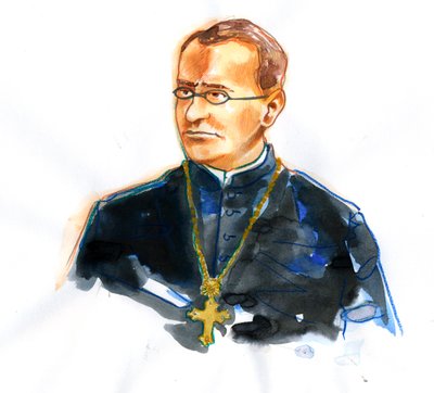 Portræt af Gregor Mendel (1822-1884) katolsk munk og botaniker grundlægger af genetik (Portræt af Gregor Mendel tysktalende moravisk videnskabsmand og augustinerbroder, der fik posthum berømmelse som grundlæggeren af den moderne videnskab om genetik) af Alessandro Lonati