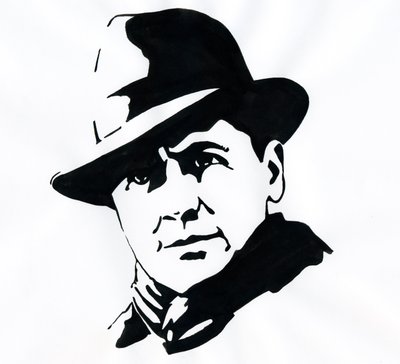 Portræt af den præfekte og modstandsdygtige franske Jean Moulin (1899-1943) af Alessandro Lonati