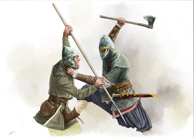 Vikingernes krigerkamp af Alessandro Lonati
