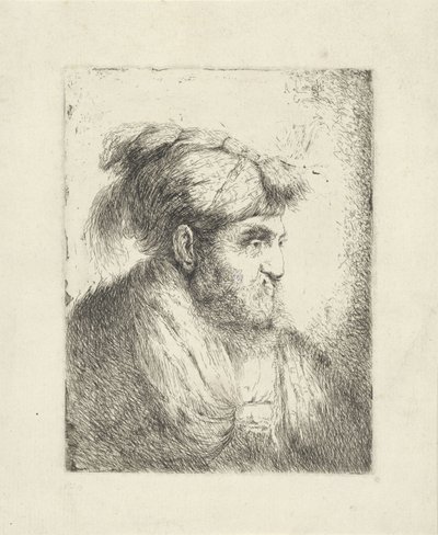 Mand med turban af Alessandro Longhi