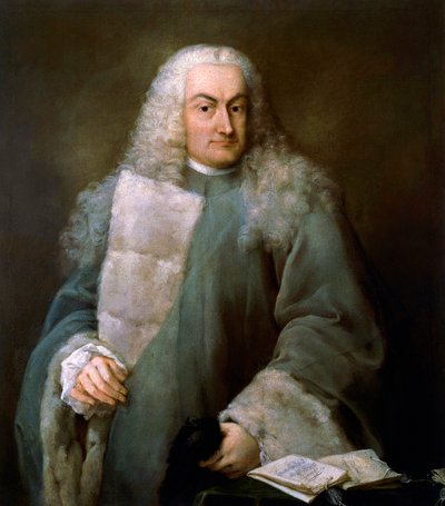 Portræt af Giulio Contarini da Mula (1519-1575), advokat i San Marco, maleri af Alessandro Longhi (1733-1813), Olie på lærred af Alessandro Longhi