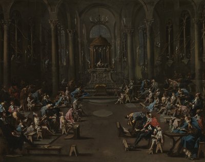 Synagogen, 1725-35 af Alessandro Magnasco