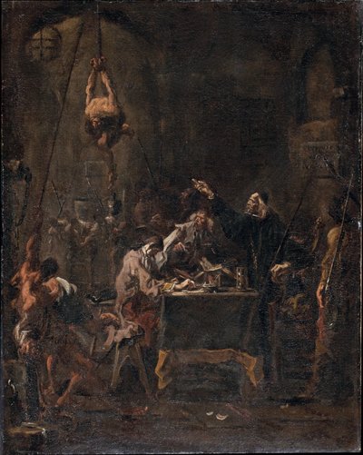 Torturscene af Alessandro Magnasco