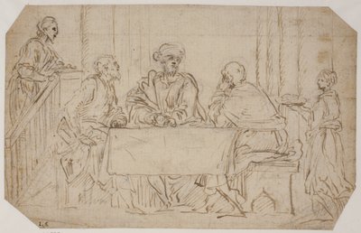 Nadveren i Emmaus af Alessandro Moretto