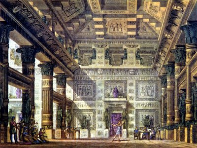 Tanssikohtaus muinaisessa Egyptissä Memphisissä af Alessandro Sanquirico