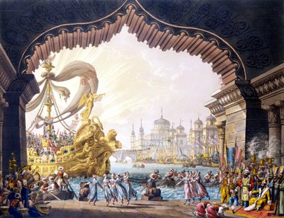 Korsfareren i Egypten af Alessandro Sanquirico