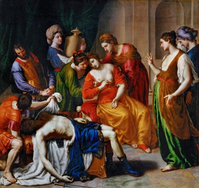 Kleopatras død af Alessandro Turchi