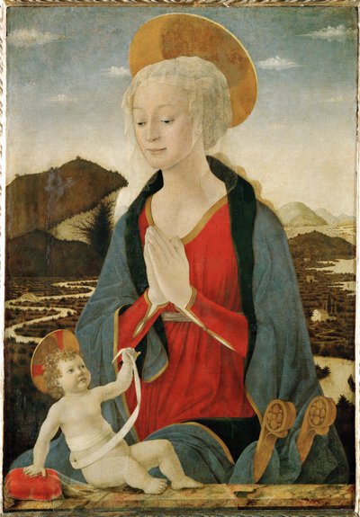 Madonna og barnet ... af Alessio Baldovinetti
