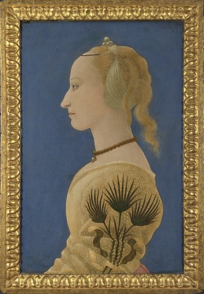 Portræt af en dame, ca 1465 af Alesso Baldovinetti