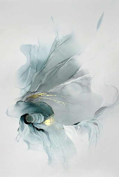 Gylden blågrøn hvirvel af Alevtina Shelest