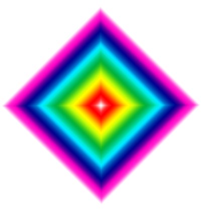 Geometriske lys,#2,(gradient) af Alex Caminker