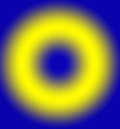 Geometriske lys,#4,(gradient) af Alex Caminker