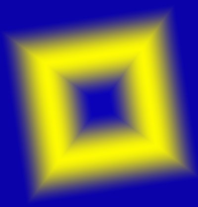 Geometriske lys,#5,(gradient) af Alex Caminker