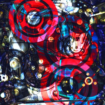 Mechanism, 2019, (collage) af Alex Caminker