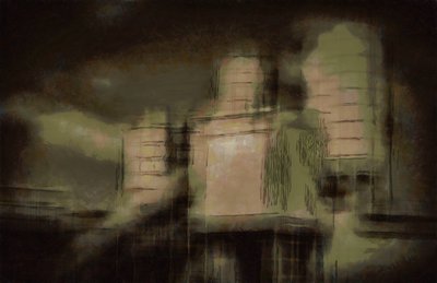 Uden titel, 2019, (blandet medier) af Alex Caminker